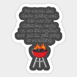 Coal for Christmas Sticker